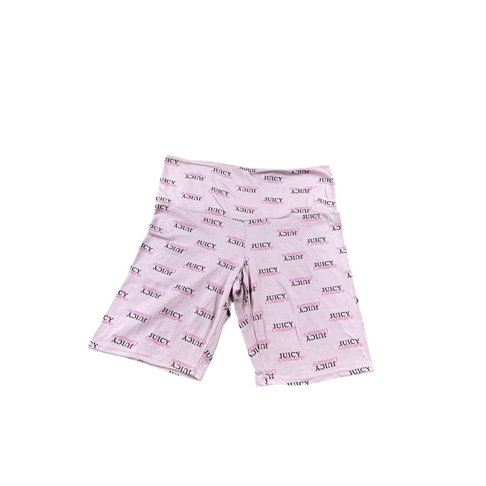 Juicy Couture Pink Logo Print Sleepwear Biker Shorts Size Medium 5558-150